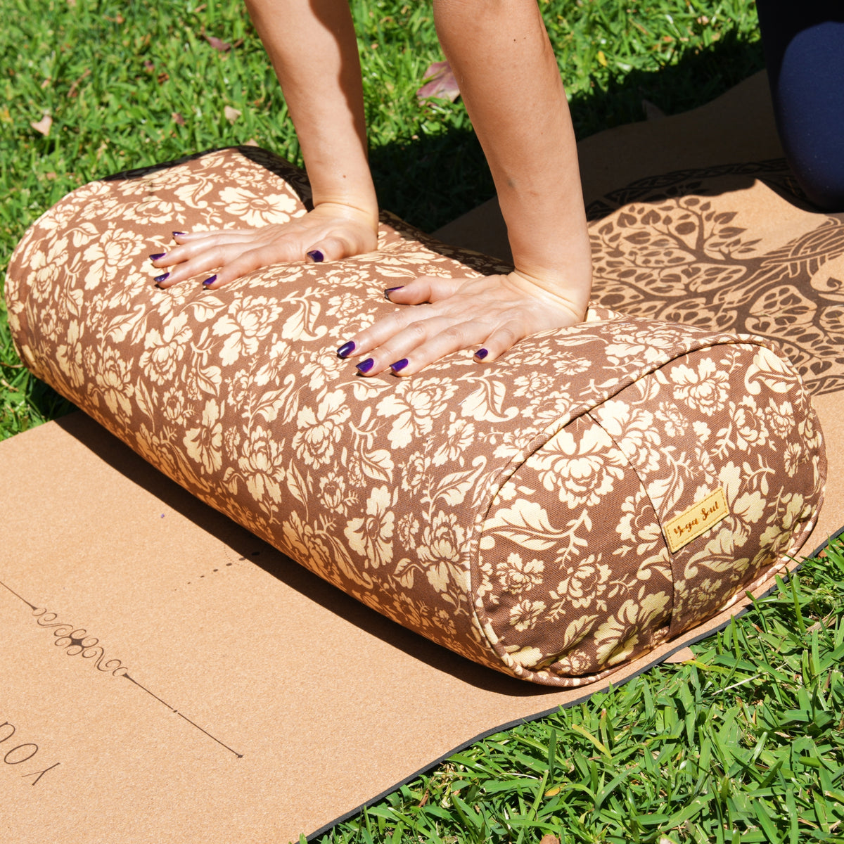Oval Yoga Bolster | Ananda Rose | Caramel
