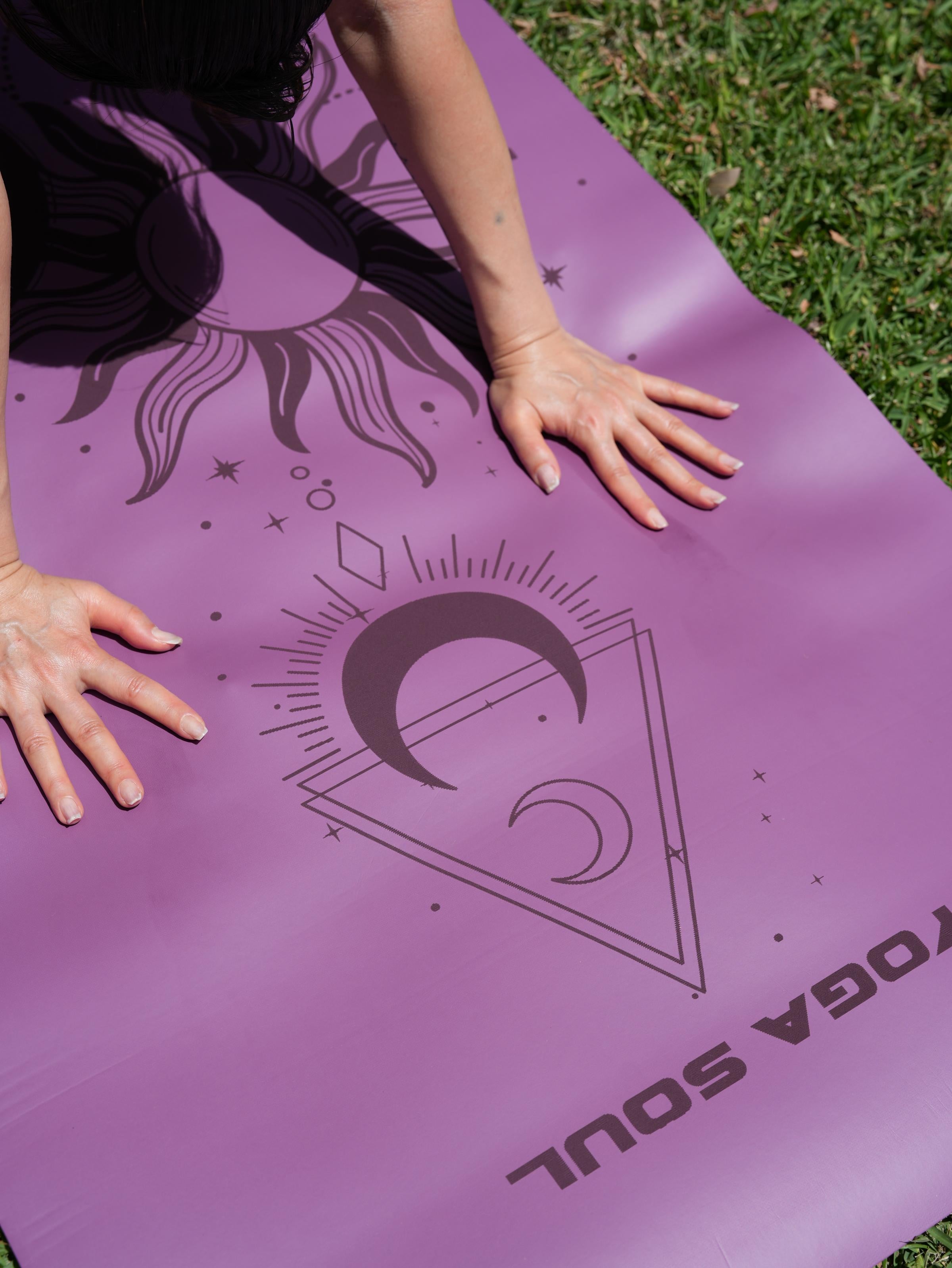 PowerPro Yoga Mat | Lavender + Strap