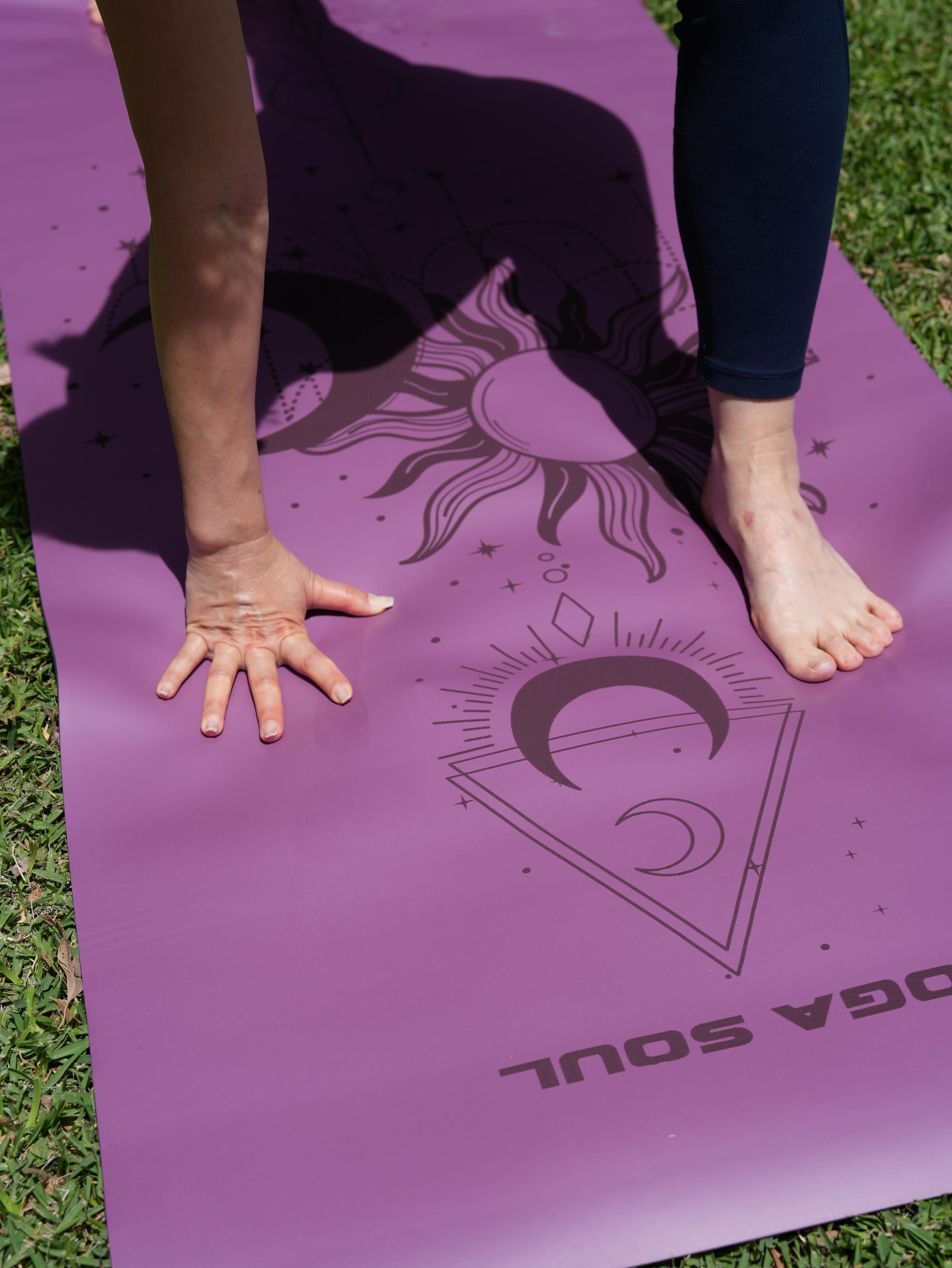 PowerPro Yoga Mat | Lavender + Strap