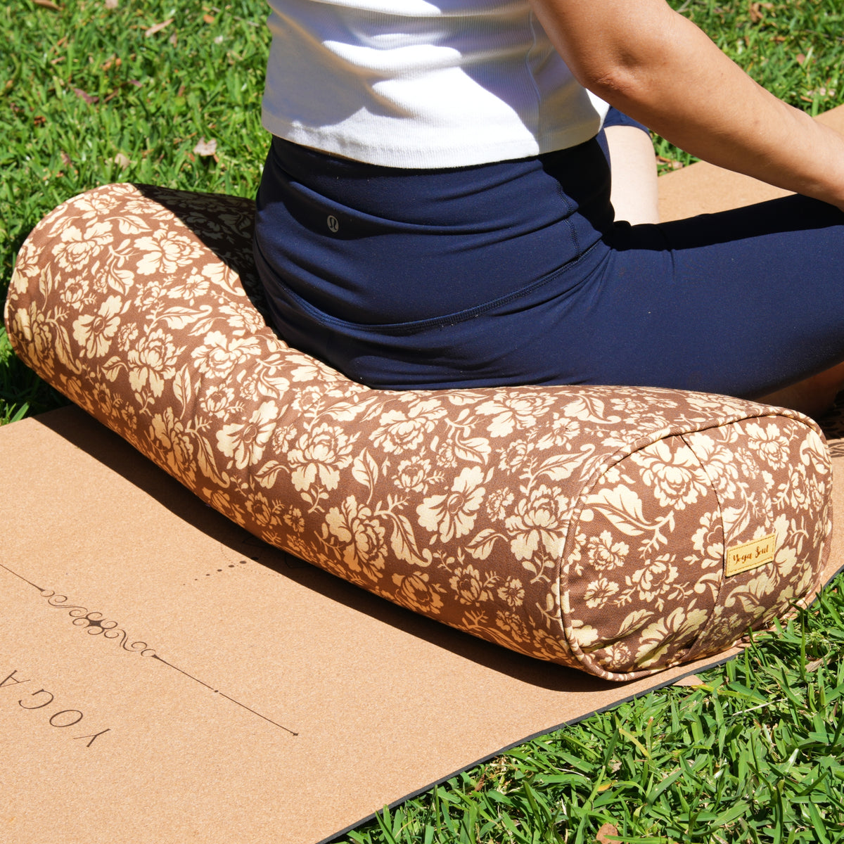 Oval Yoga Bolster | Ananda Rose | Caramel