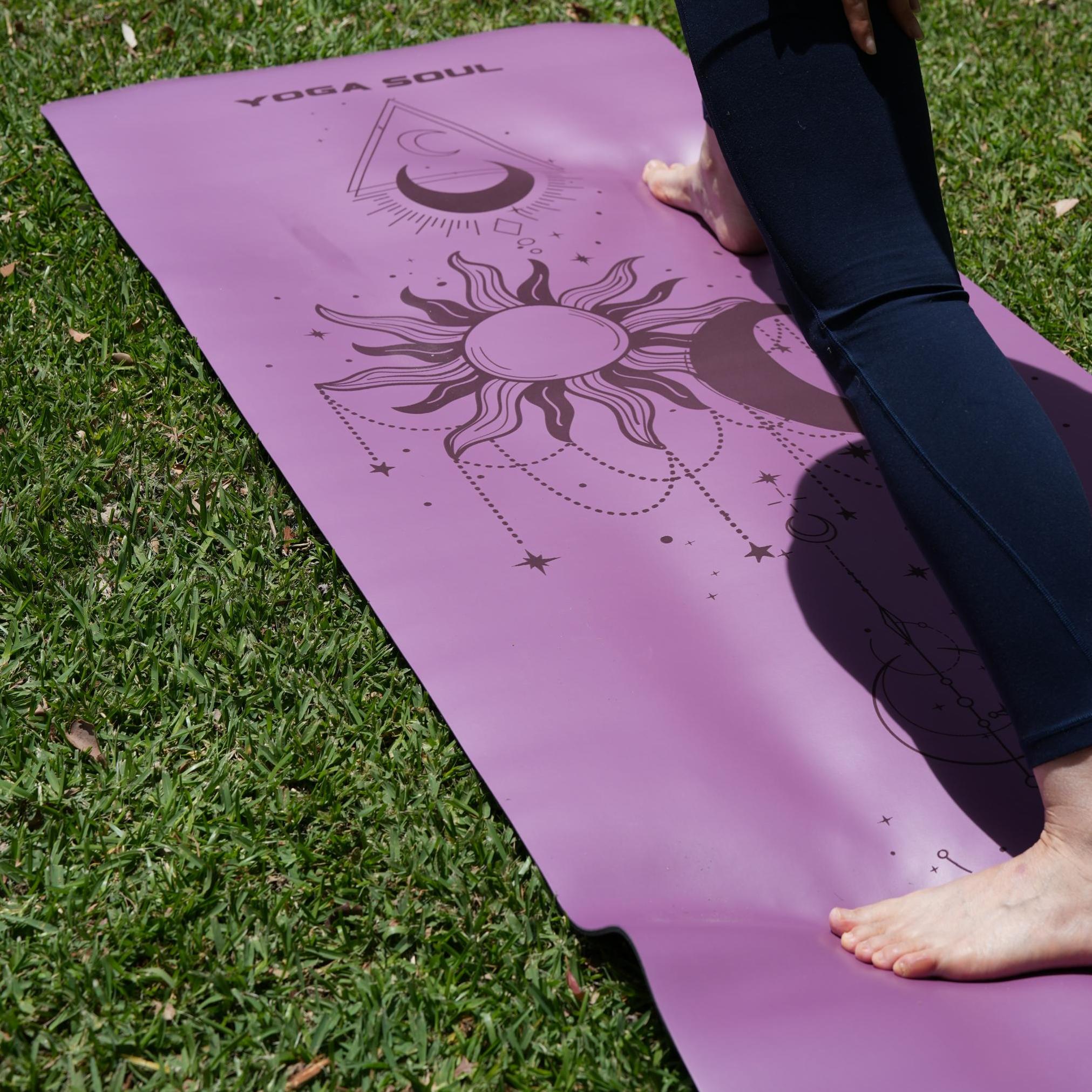 PowerPro Yoga Mat | Lavender + Strap