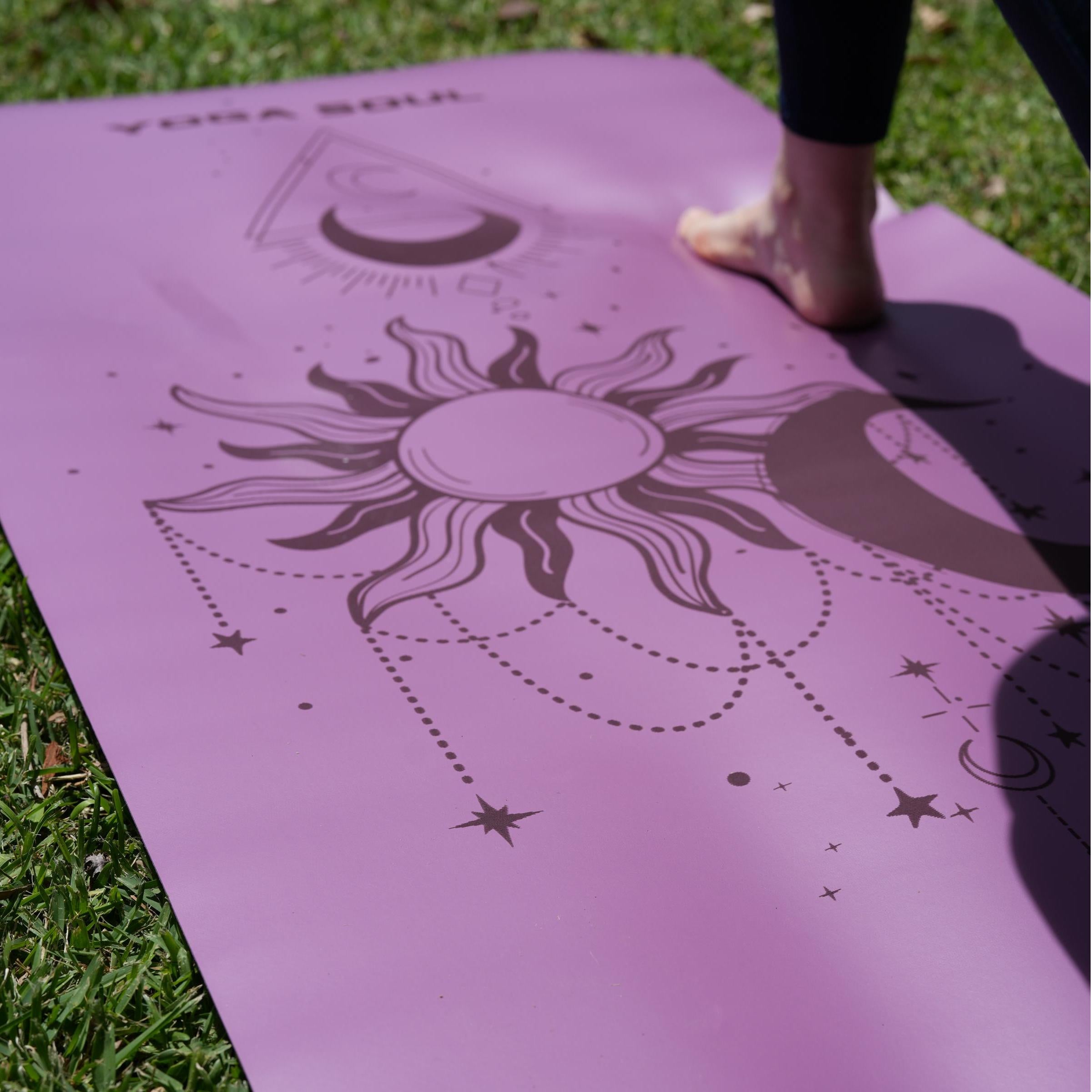 PowerPro Yoga Mat | Lavender + Strap