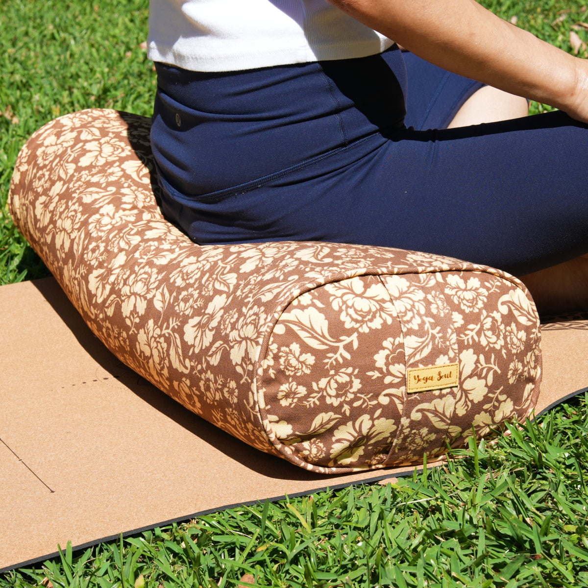 Oval Yoga Bolster | Ananda Rose | Caramel