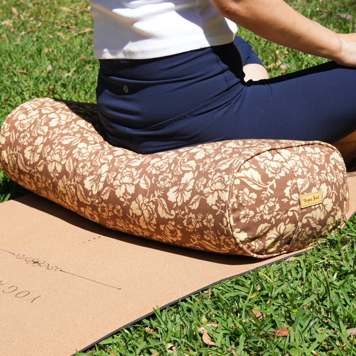 Oval Yoga Bolster | Ananda Rose | Caramel