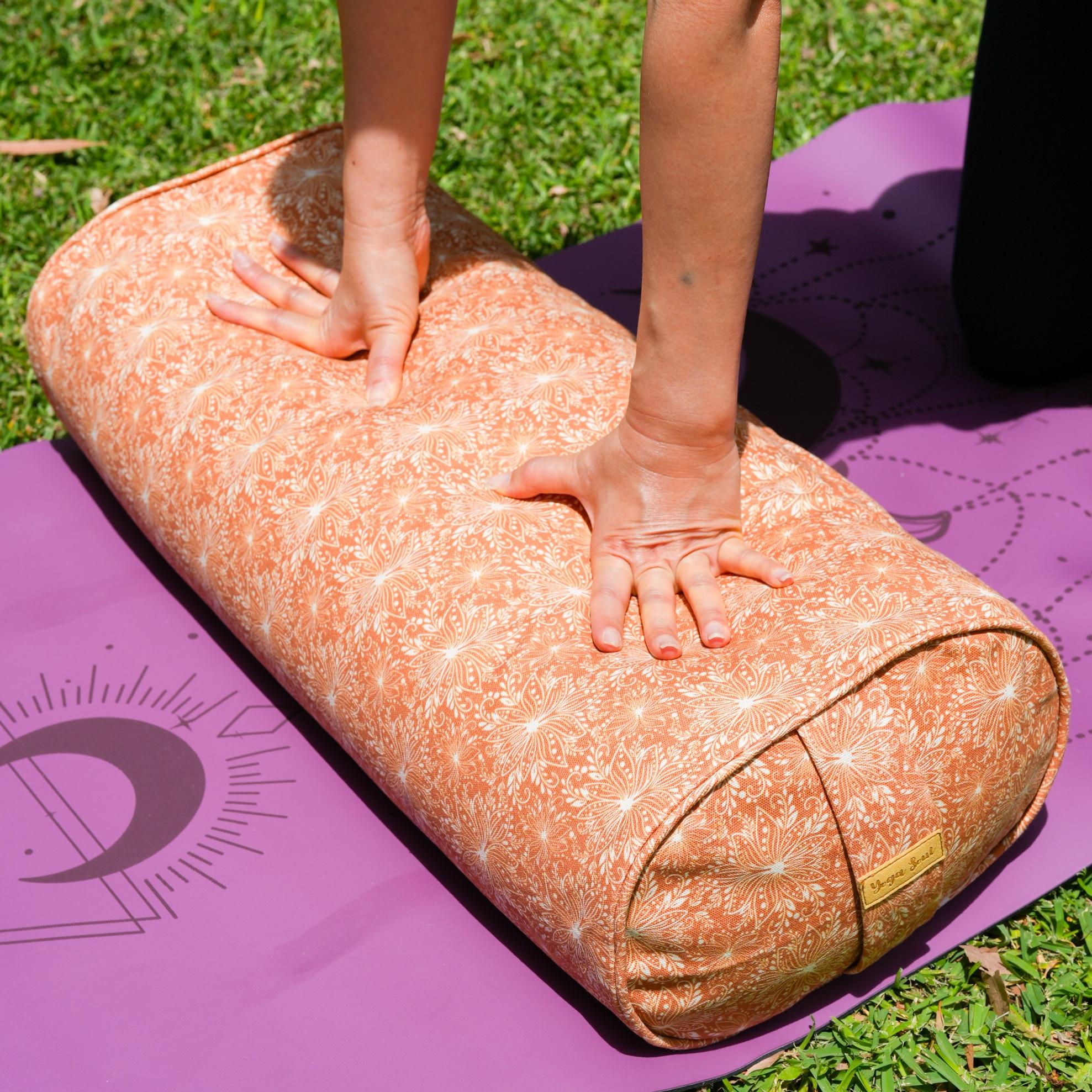 Oval Yoga Bolster | Lotus | Earth