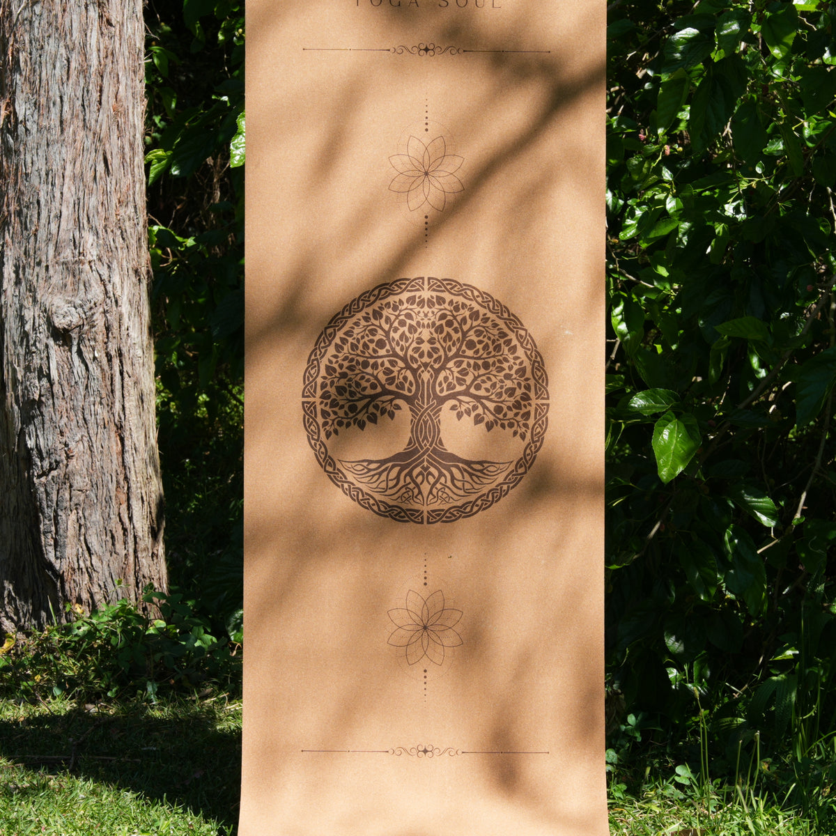Cork Yoga Mat | Yggdrasil Tree of Life
