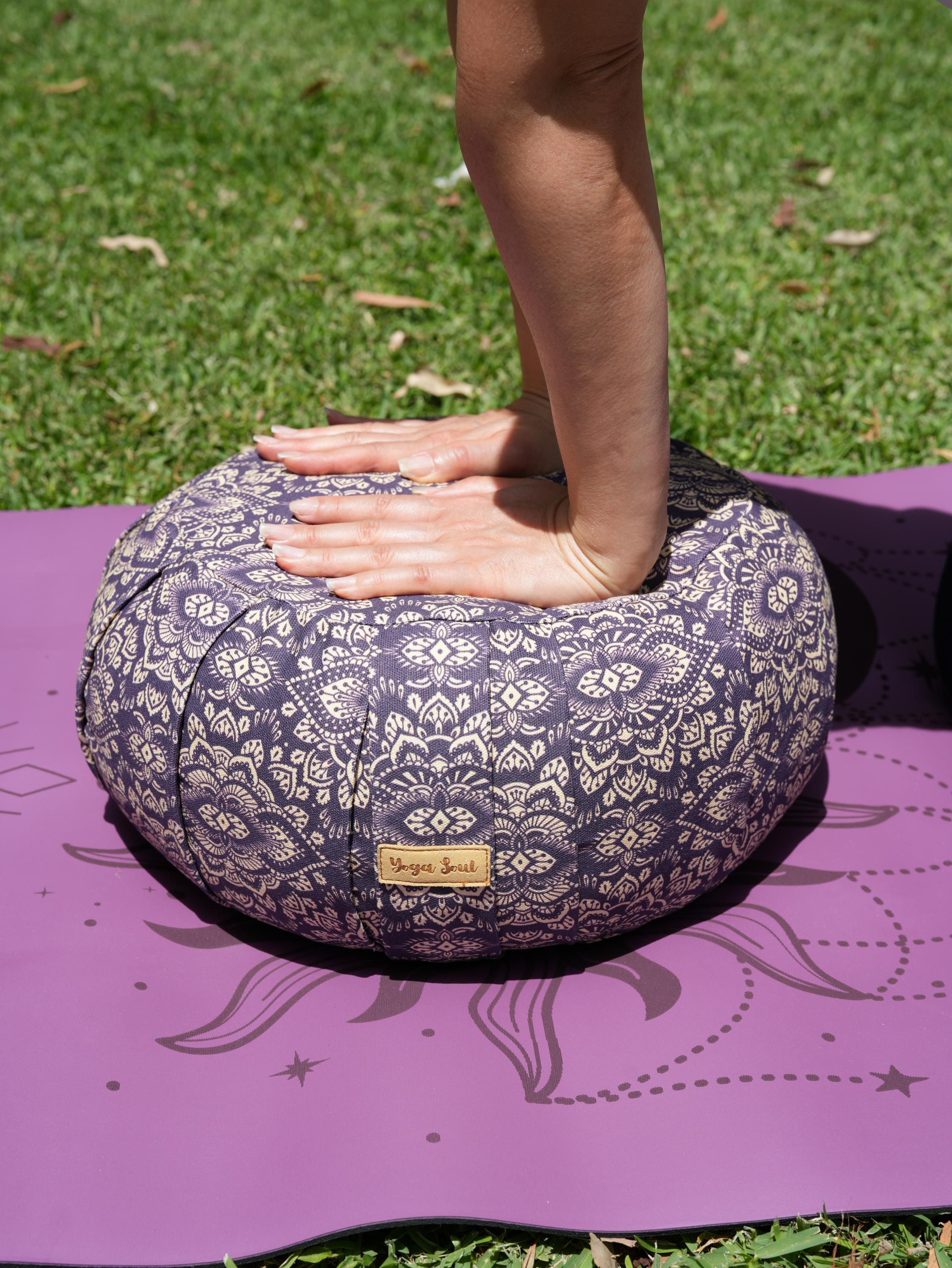 ZAFU Meditation Cushion | Mandala | Deep Purple