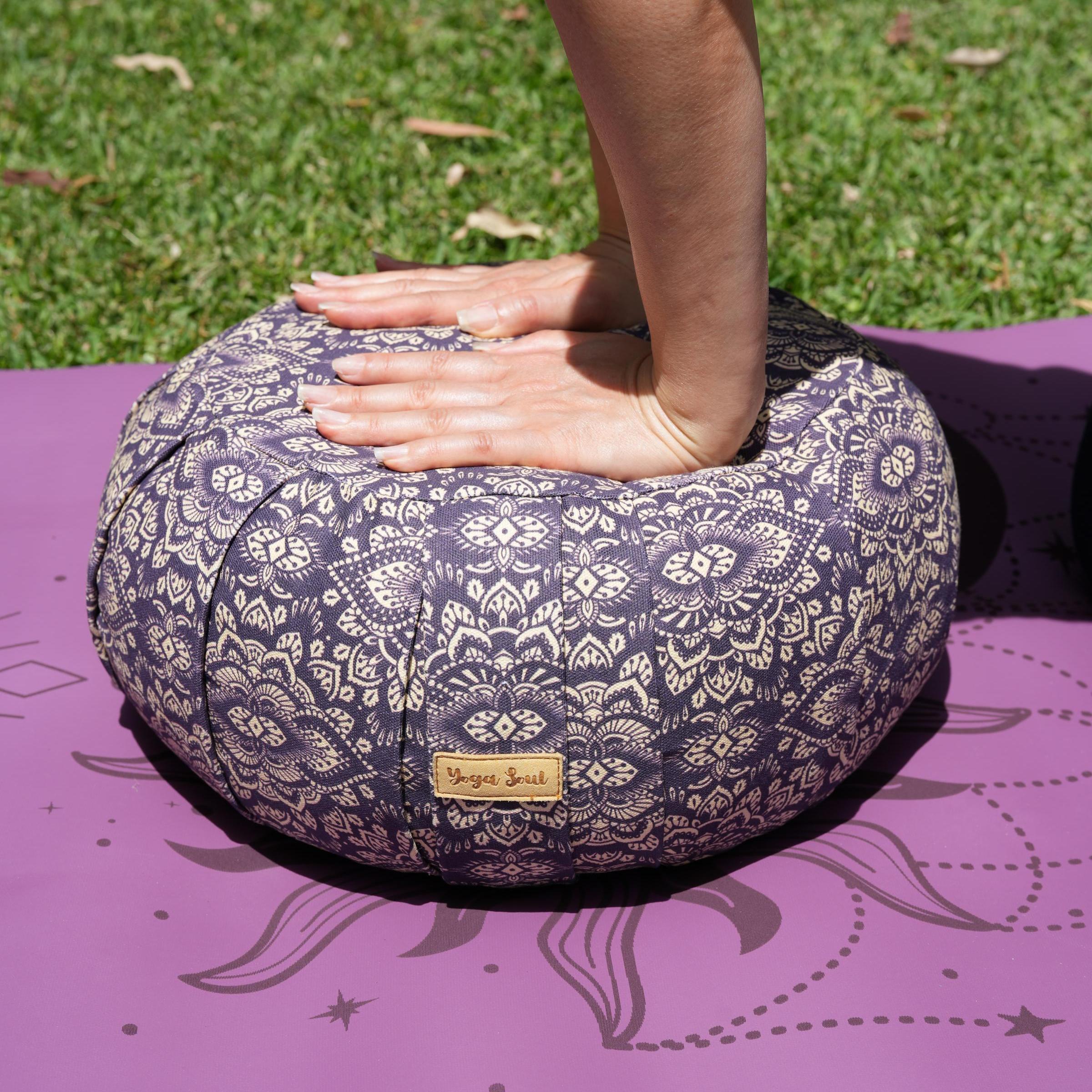 ZAFU Meditation Cushion | Mandala | Deep Purple