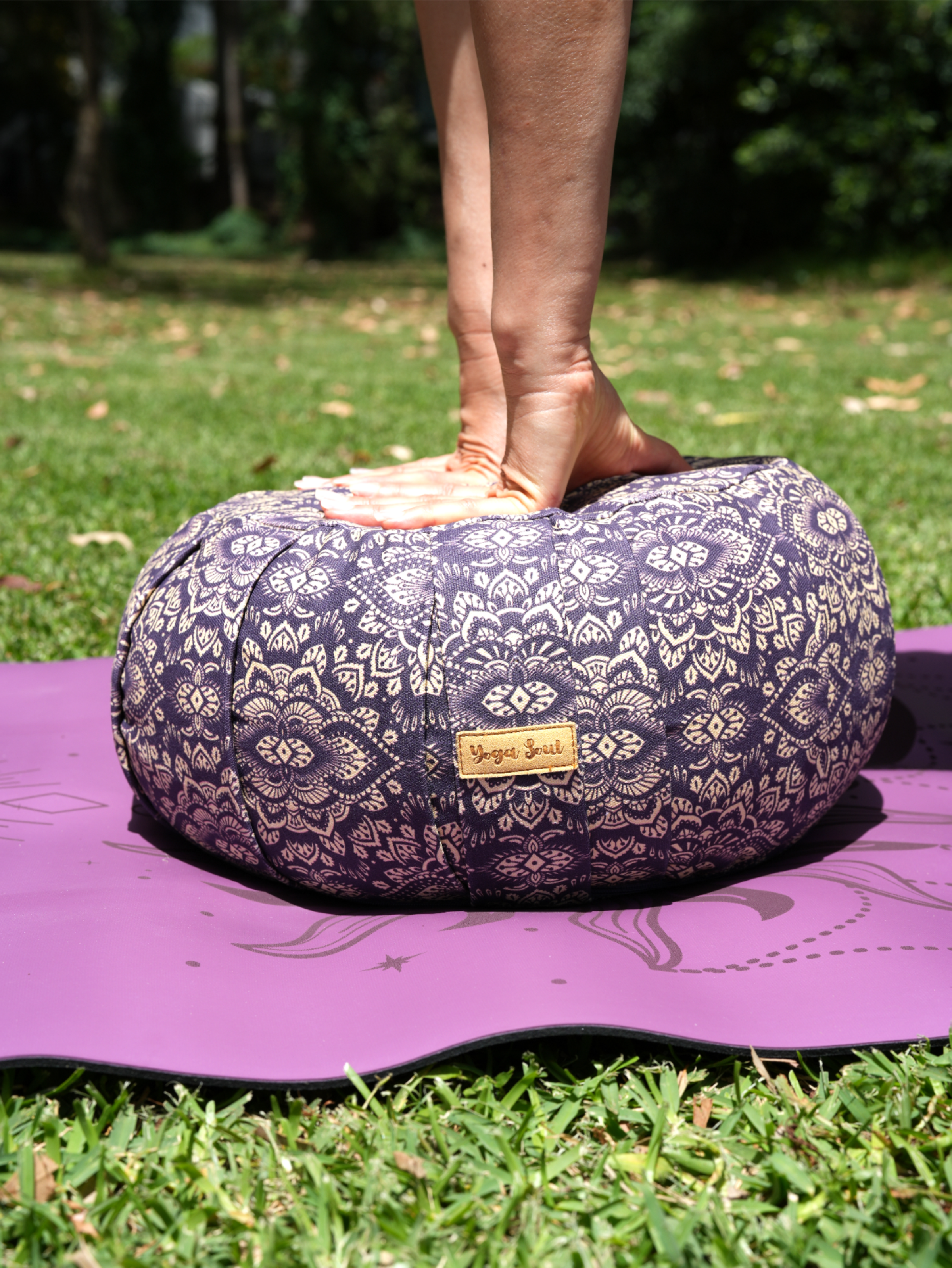 ZAFU Meditation Cushion | Mandala | Deep Purple
